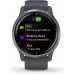 Garmin Venu Sq, GPS Smartwatch with Bright Touchscreen Display, Up to 6 Days of Battery Life, Slate Aluminum Bezel with Shadow Gray Case and Silicone Band