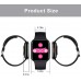 Smart Watch for Men Women, 1.54 inch Full Touch Screen Smartwatches IP67 Waterproof Fitness Tracker with Sleep Heart Rate Monitor Step Calorie Counter Smartwatch for Android iOS Phones (Black)