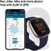 Fitbit Versa 3 Health &amp; Fitness Smartwatch with GPS, 24/7 Heart Rate, Alexa Built-in, 6+ Days Battery, Midnight Blue/Gold, One Size (S &amp; L Bands Included)