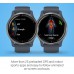 Garmin Venu Sq, GPS Smartwatch with Bright Touchscreen Display, Up to 6 Days of Battery Life, Slate Aluminum Bezel with Shadow Gray Case and Silicone Band