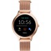 Fossil Women&#39;s Gen 5E 42mm Stainless Steel Touchscreen Smartwatch with Speaker, Heart Rate, Contactless Payments and Smartphone Notifications